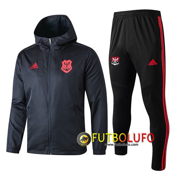 Chandal del Flamengo Negro 2019 2020 Rompevientos + Pantalones