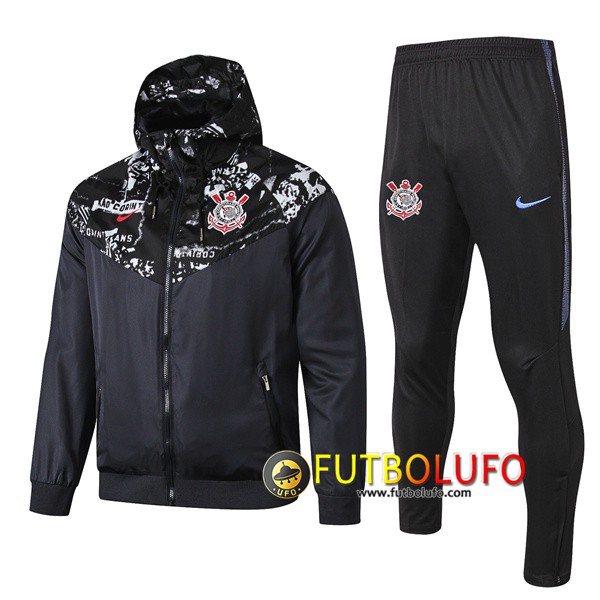 Chandal del Corinthians Negro 2019 2020 Rompevientos + Pantalones