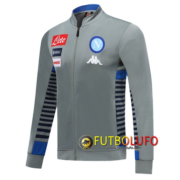Chaqueta Futbol SSC Napoles Gris 2019 2020
