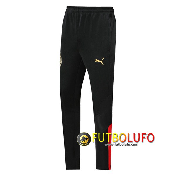 Pantalones Entrenamiento AC Milan Negro Amarillo 2019 2020