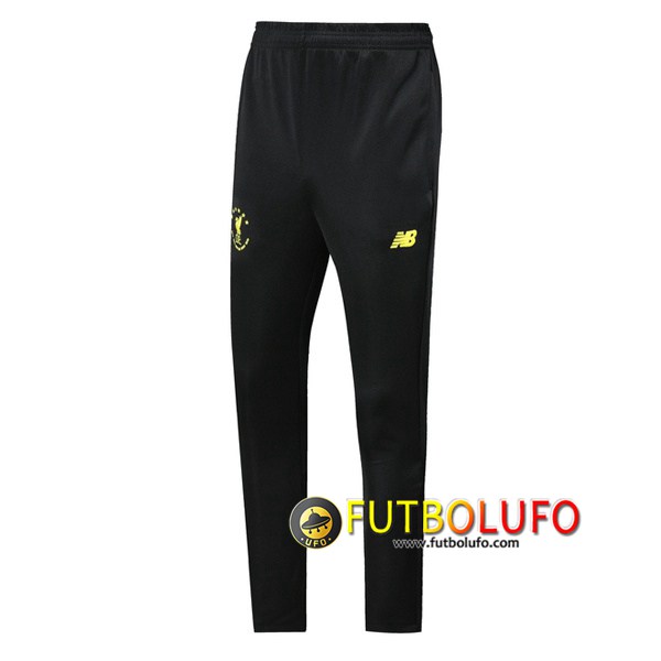 Pantalones Entrenamiento FC Liverpool Negro Amarillo 2019 2020
