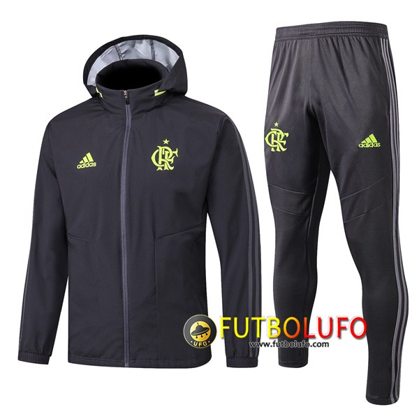 Chandal del Flamengo Negro 2019 2020 Rompevientos + Pantalones
