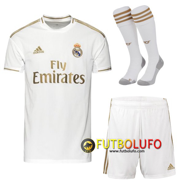 Traje Camiseta Futbol Real Madrid Primera + Calcetines 2019/2020