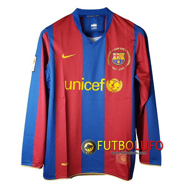 venta de replica Camiseta Futbol FC Barcelona Manga Larga Primera 2007/2008 baratas, mejores tienda de de Futbolufo.com