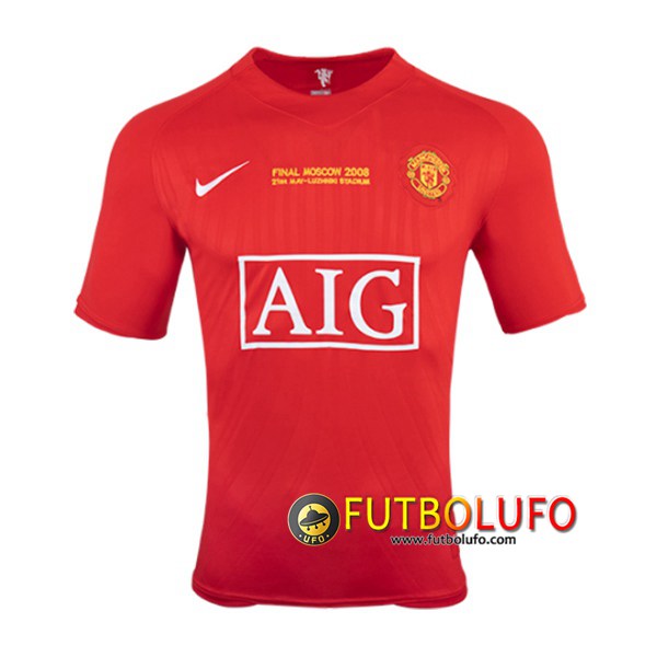 Camiseta Futbol Manchester United Champion Primera 2007/2008