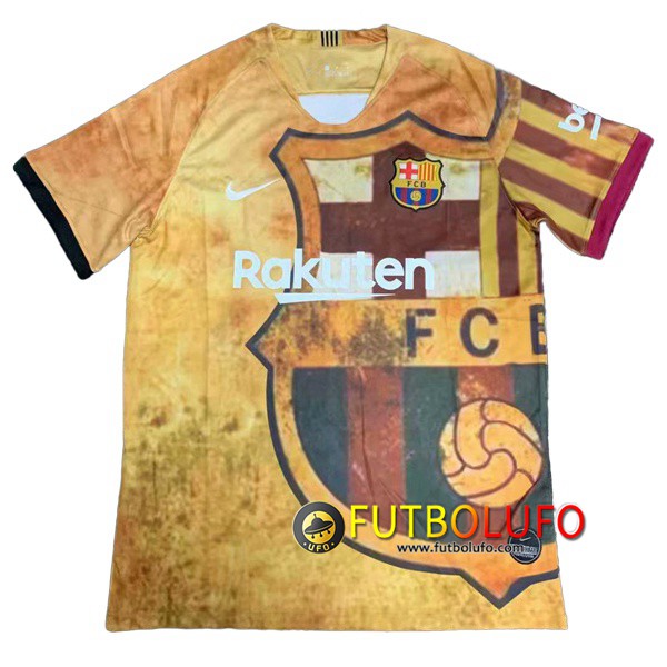 Camiseta Futbol FC Barcelona Version clasica Amarillo 2019/2020
