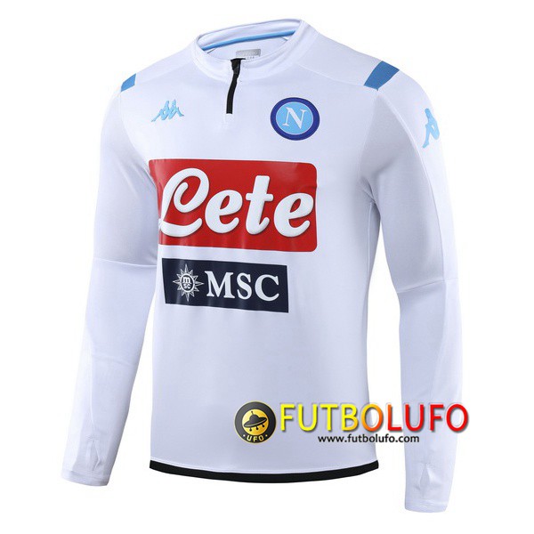 Sudadera de entrenamiento SSC Napoles Blanco 2019/2020