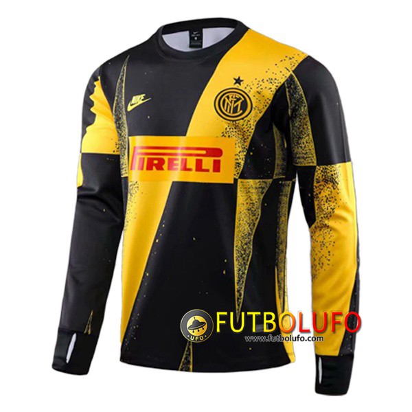 Sudadera de entrenamiento Inter Milan Amarillo Negro 2019/2020