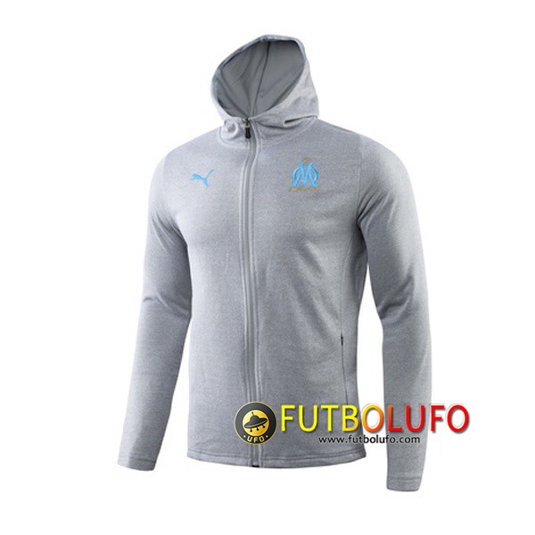 Sudadera con capucha Marsella OM Gris 2019/2020