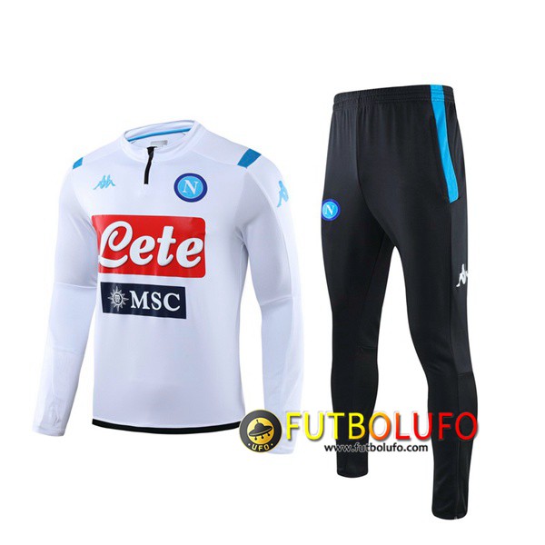 Chandal del SSC Napoli Blanco 2019 2020 Sudadera + Pantalones