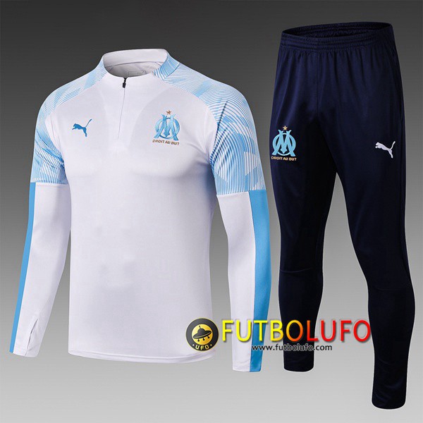 Chandal del Marsella Ninos Blanco 2019/2020 Sudadera + Pantalones