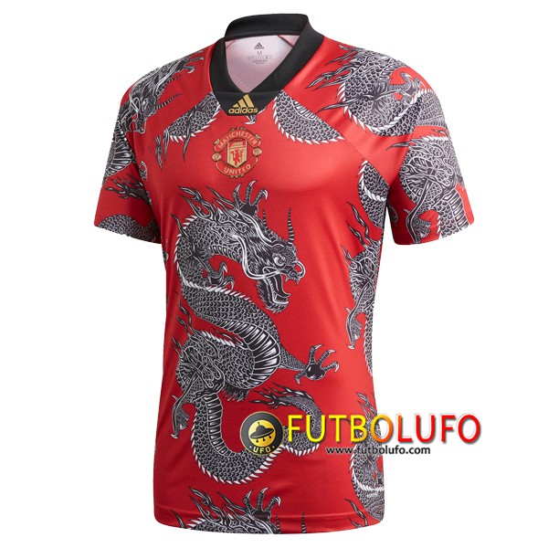Camiseta Futbol Manchester United Dragon de Chine Roja 2019/2020