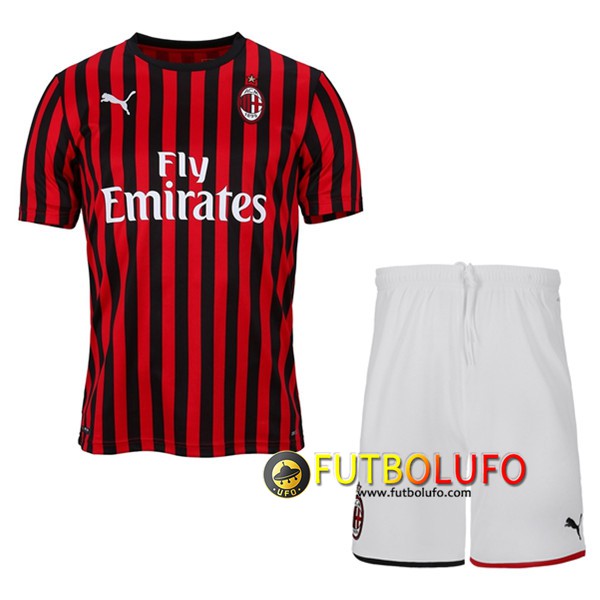 Primera Camiseta Milan AC Nino 2019/2020