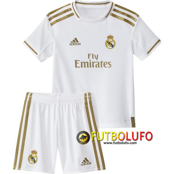 Camiseta Real Madrid Ninos Primera 2019/2020 + Pantalones Cortos