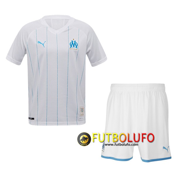 Camiseta Marsella OM Ninos Primera 2019/2020 + Pantalones Cortos