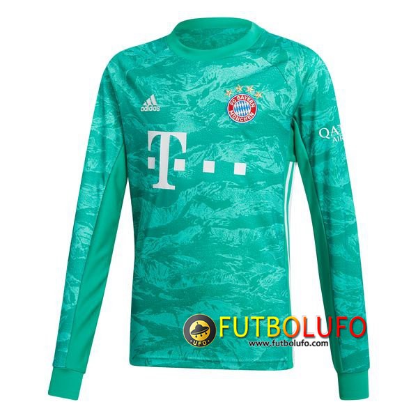 Camiseta del Bayern Munich Manga Larga Portero Verde 2019/2020