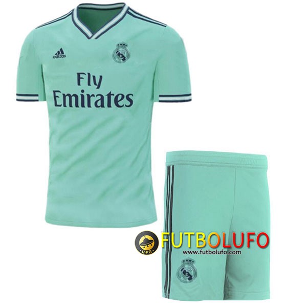 Tercera Camiseta Real Madrid Ninos 2019/2020 + Pantalones Cortos