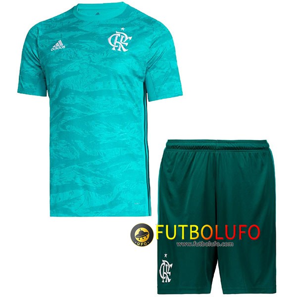 Camiseta Flamengo Ninos Portero Azul 2019/2020 + Pantalones Cortos