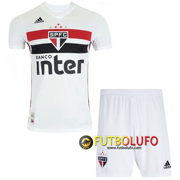 Primera Camiseta Sao Paulo FC Ninos 2019/2020 + Pantalones Cortos