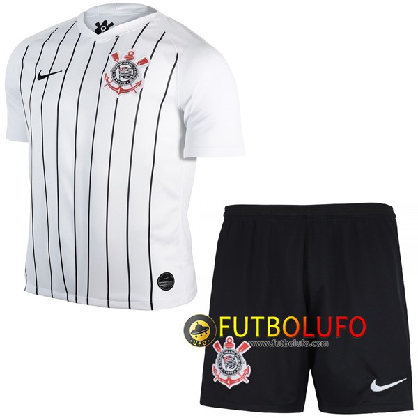 Primera Camiseta Corinthians Ninos 2019/2020 + Pantalones Cortos
