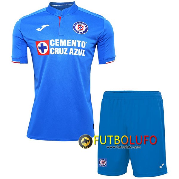 Primera Camiseta Cruz Azul Ninos 2019/2020 + Pantalones Cortos
