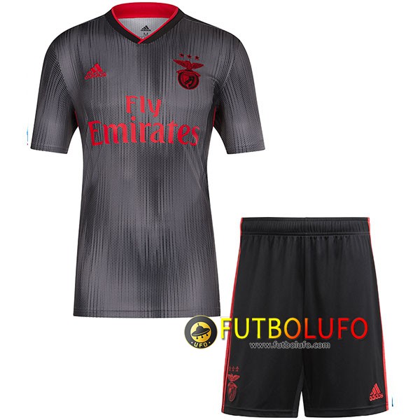 Segunda Camiseta S.L Benfica Ninos 2019/2020 + Pantalones Cortos
