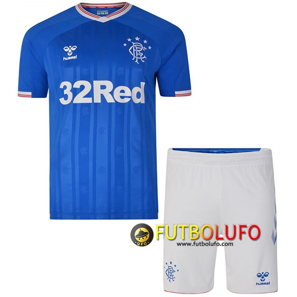 Primera Camiseta Rangers FC Ninos 2019/2020 + Pantalones Cortos