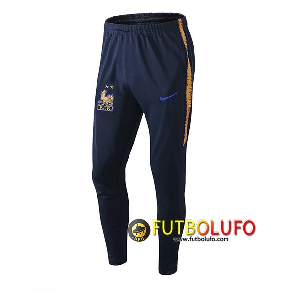 Pantalones Entrenamiento Francia Negro/Amarillo 2019 2020