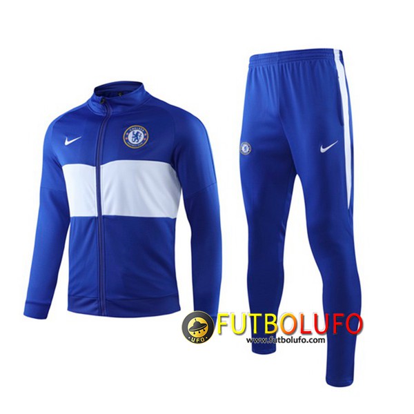Chandal Futbol FC Chelsea Azul/Blanco 2019 2020 Chaqueta + Pantalones