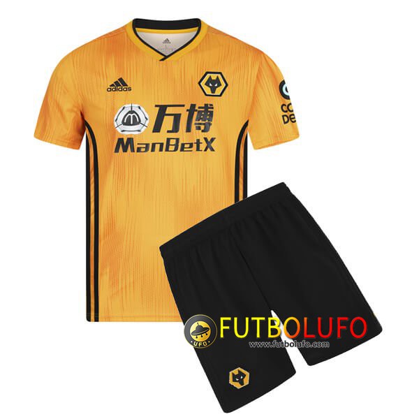 Camiseta Futbol Wolves Ninos Primera 2019/2020