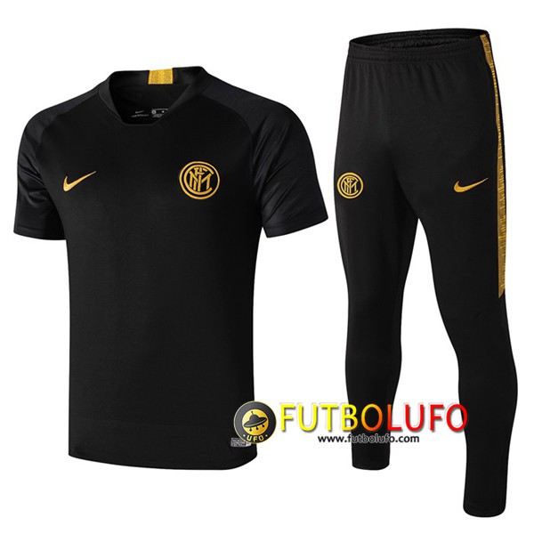 Camiseta Entrenamiento Traje Inter Milan + Pantalones Negro 2019/2020