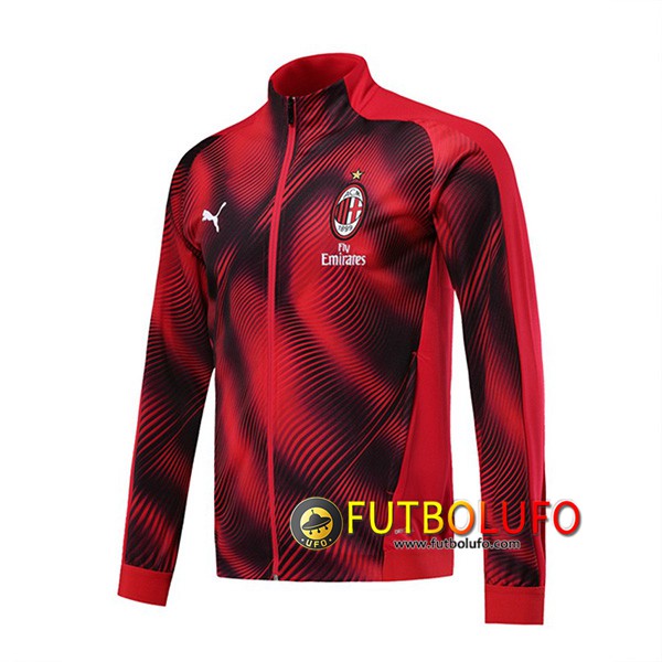 Chaqueta Futbol Milan AC Roja Negro 2019/2020