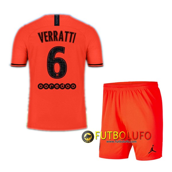 Camiseta Futbol PSG (VERRATTI 6) Ninos Segunda 2019/2020