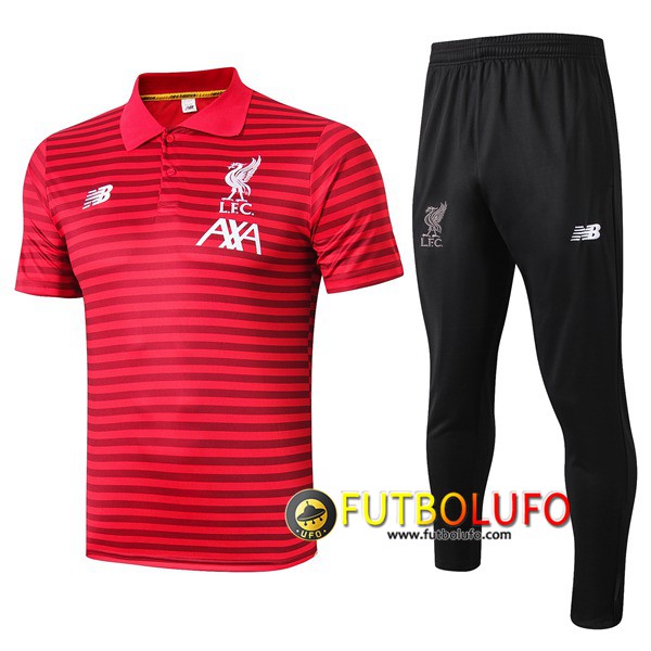 Polo Traje FC Liverpool + Pantalones Roja Stripe 2019/2020