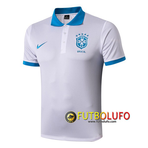 Polo Futbol Brasil Blanco 2019/2020