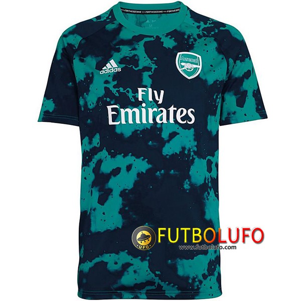 Camiseta Entrenamiento Arsenal Negro Verde 2019/2020