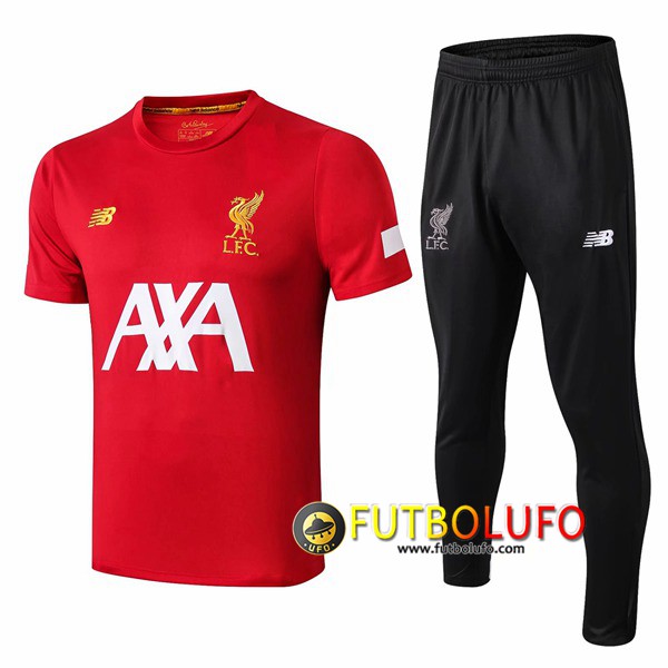 Camiseta Entrenamiento Traje FC Liverpool AXA + Pantalones Roja 2019/2020