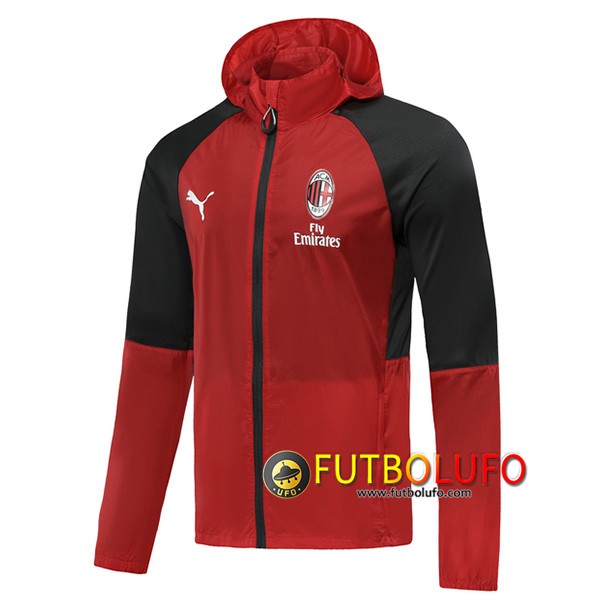 Chaqueta Futbol Rompevientos Milan AC Roja 2019/2020