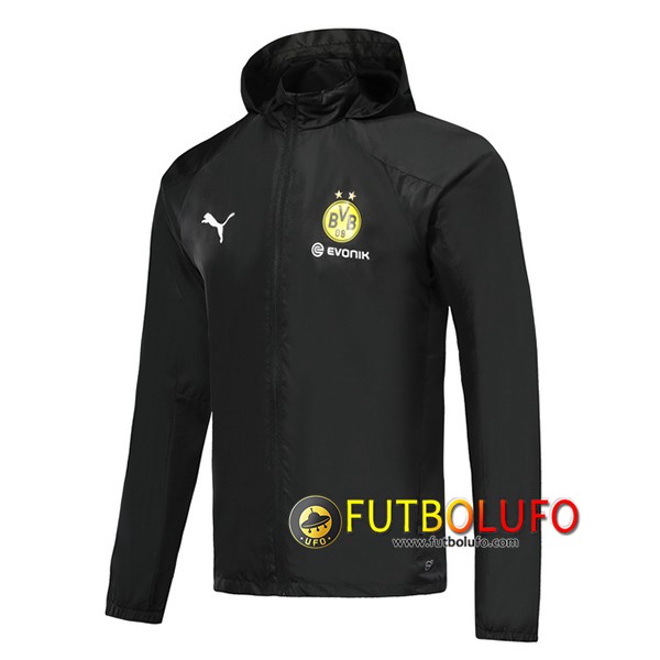 Chaqueta Futbol Rompevientos Dortmund BVB Negro 2019/2020