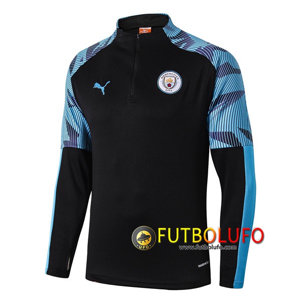 Sudadera de entrenamiento Manchester City Negro/Azul 2019/2020