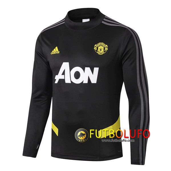Sudadera de entrenamiento Manchester United Negro/Amarillo 2019/2020