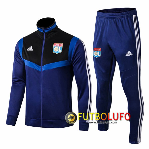 Chandal del Lyon OL Azul/Negro 2019 2020 Chaqueta + Pantalones