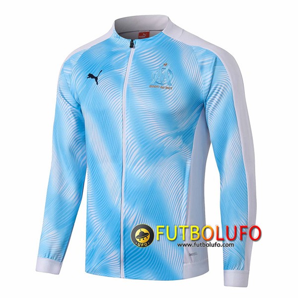 Chaqueta Futbol Marsella OM Azul Blanco 2019/2020