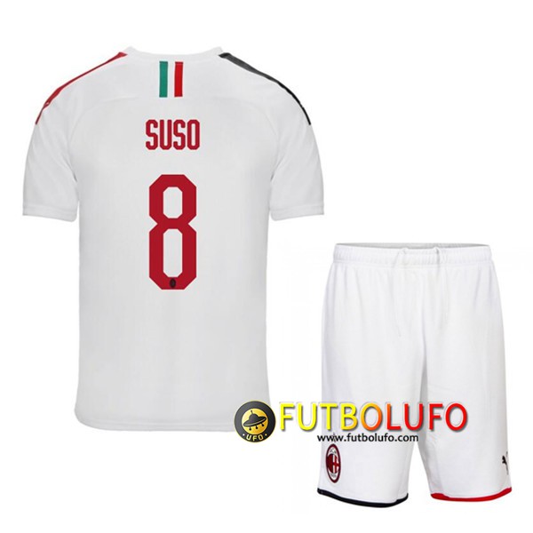 Camiseta Futbol Milan AC (SUSO 8) Ninos Segunda 2019/2020