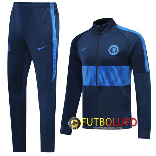 Chandal del FC Chelsea Azul Oscuro 2019 2020 Chaqueta + Pantalones