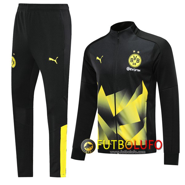 Chandal del Dortmund BVB Amarillo/Negro 2019 2020 Chaqueta + Pantalones