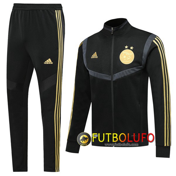 Chandal del Argelia Negro 2019 2020 Chaqueta + Pantalones
