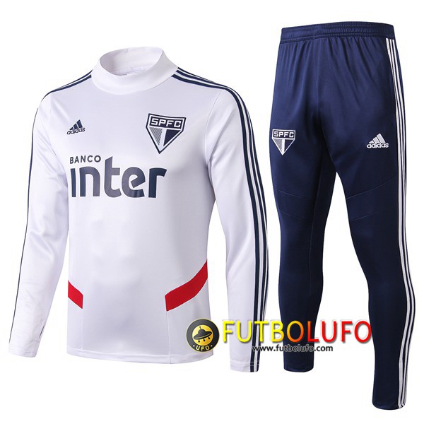 Chandal del Sao Paulo FC Blanco 2019 2020 Sudadera + Pantalones