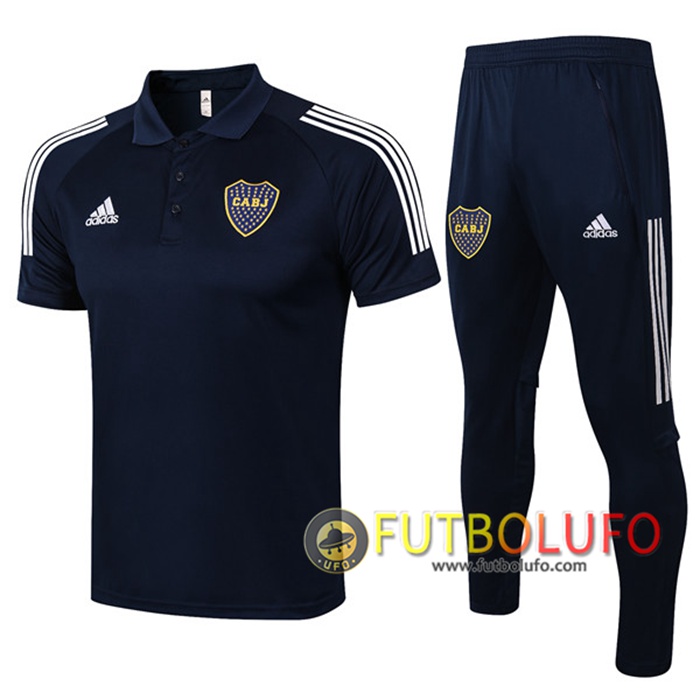 Camiseta Polo Boca Juniors + Pantalones Azul Marino 2020/2021