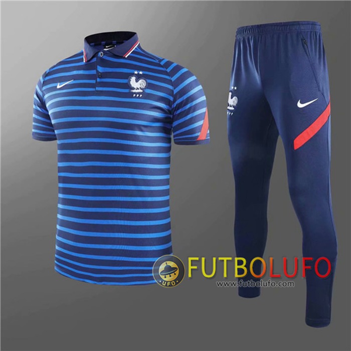 Camiseta Polo France + Pantalones Azul 2020/2021